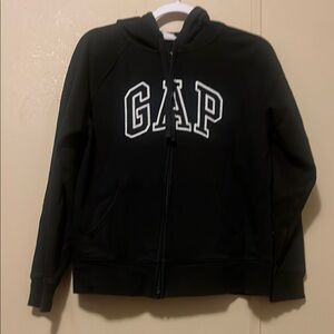 GAP Classic Black Zip-Up Hoodie